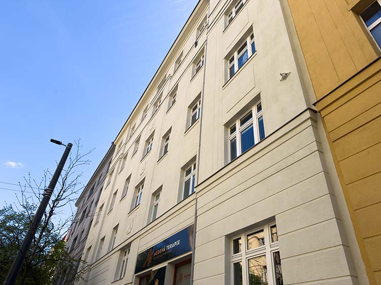 Čištění fasády – výsledek práce